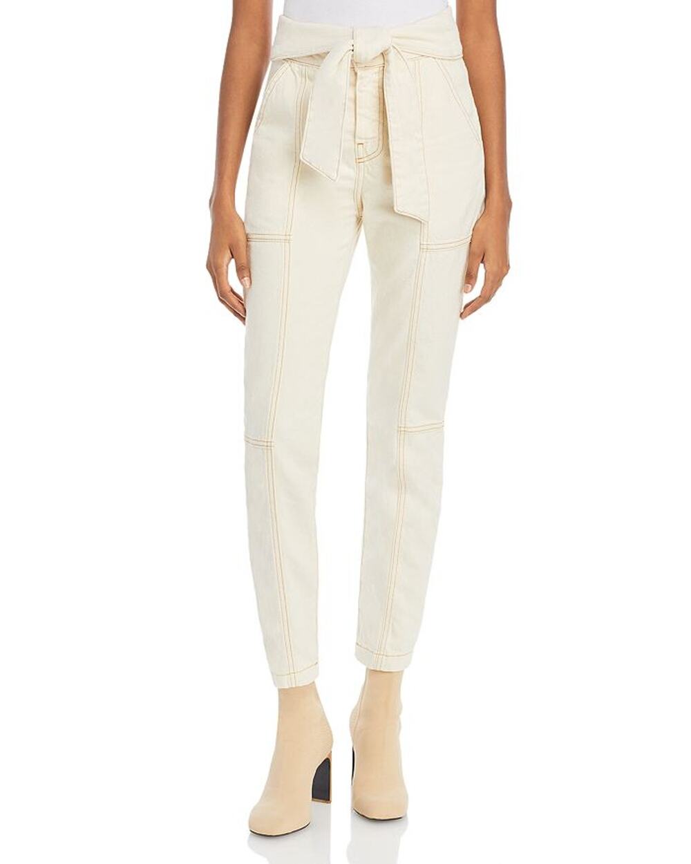 Simkhai Belted Beige Cargo Pants Size 26